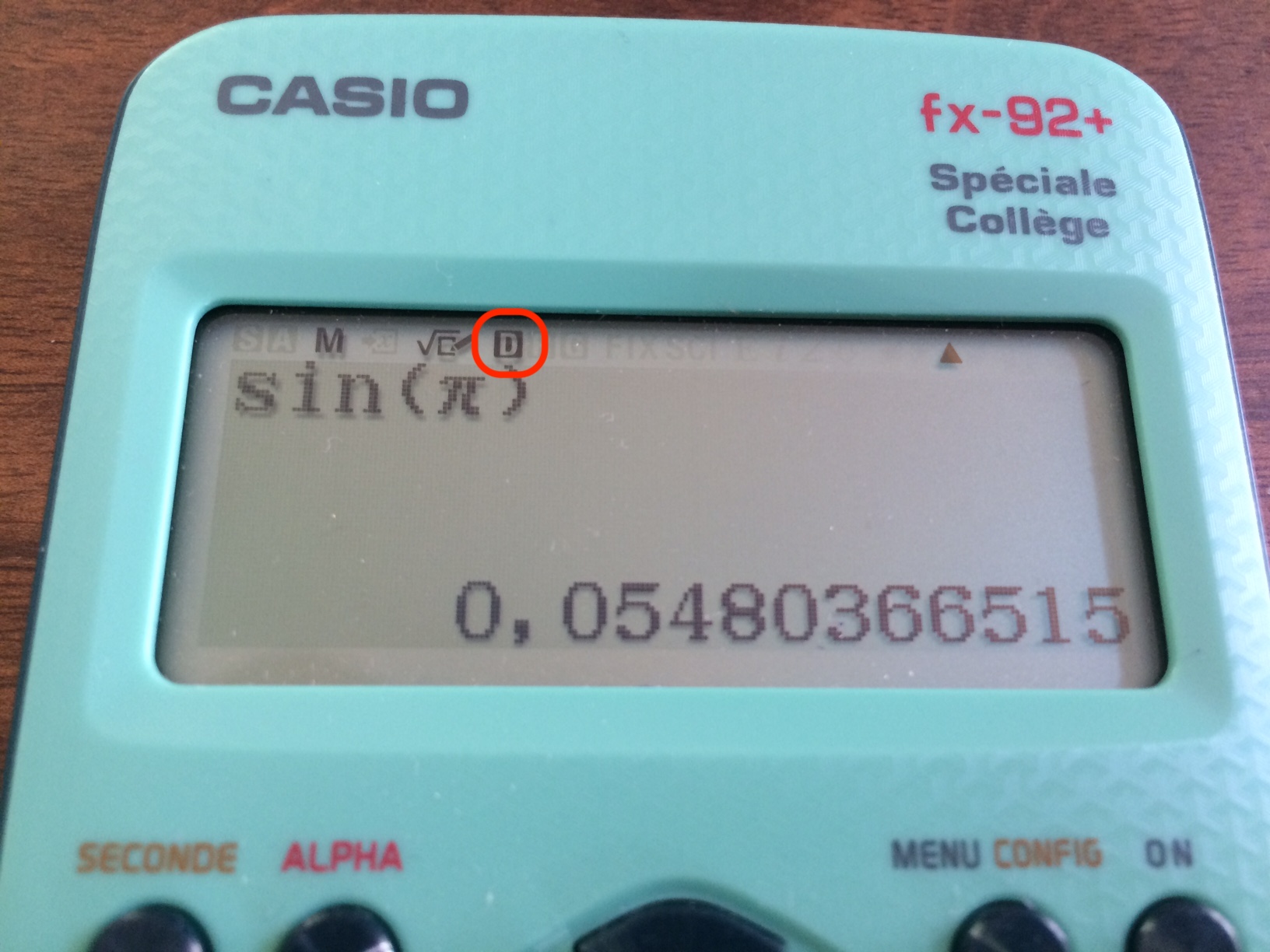 casio deg