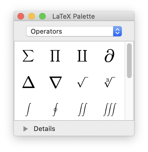 latexit palette