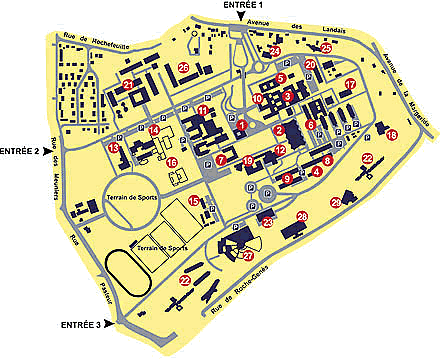 Plan du campus